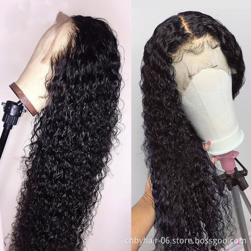 Brazilian Jerry Curl Wig Lace Front Wig Short Curly Pre Plucked 13X4 Human Hair Lace Wigs For Black Women